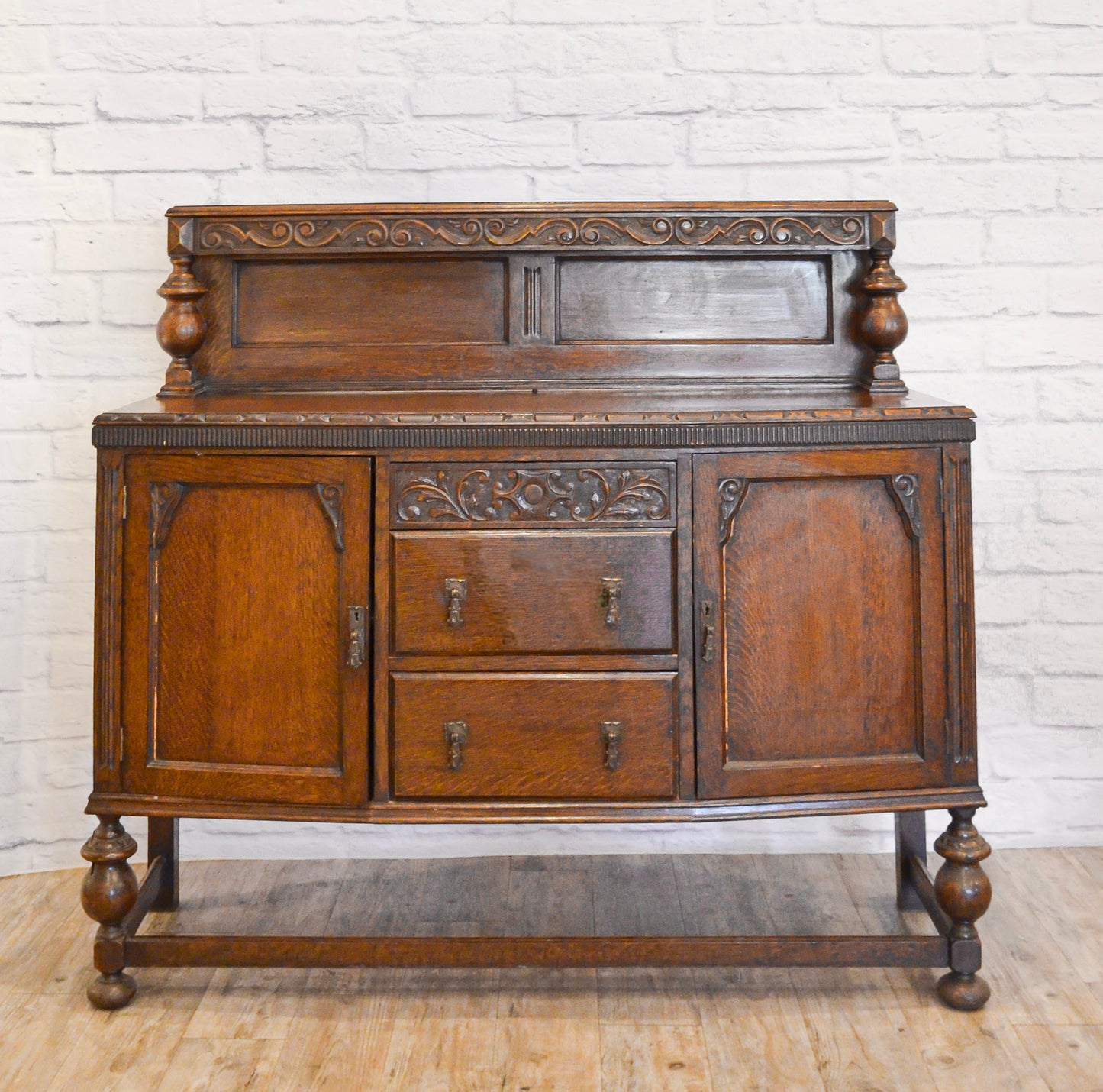 Antique Oak Wooden Buffet