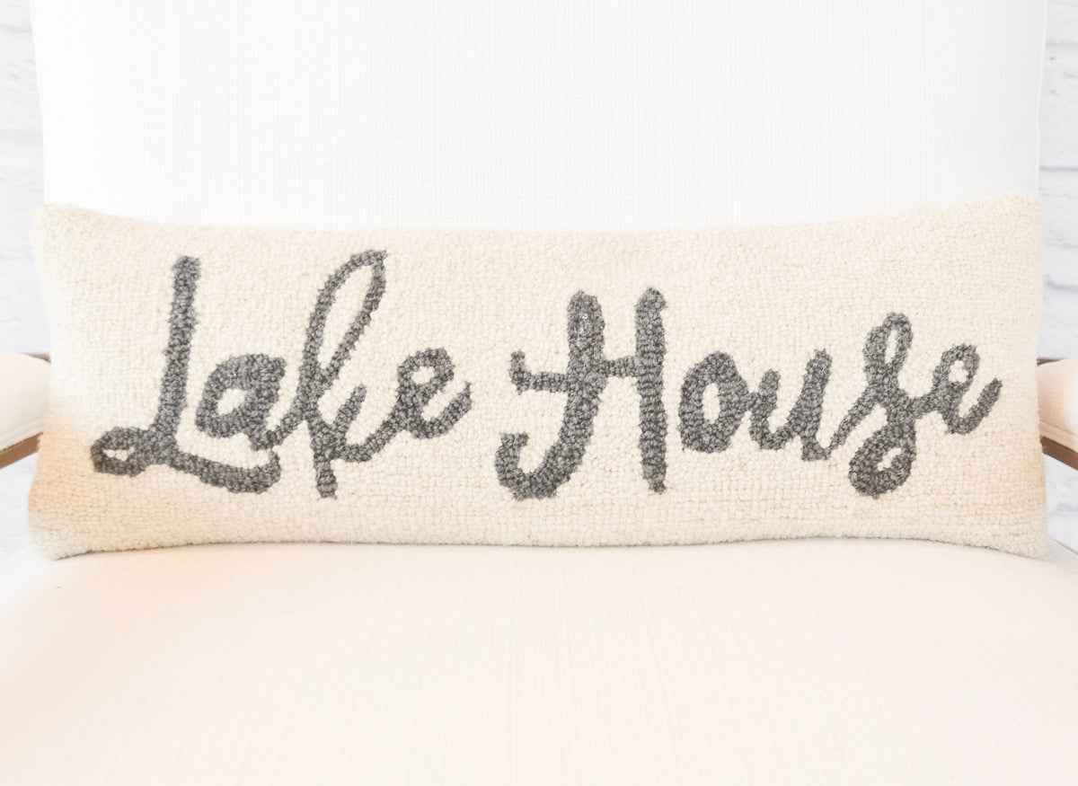 "Lake House" Cotton & Wool Pillow