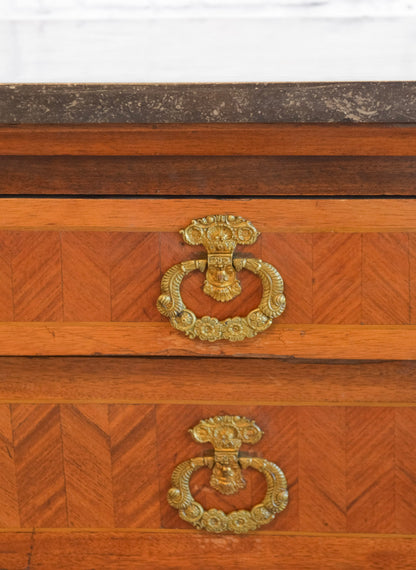 French Empire Style Marble Top Commode