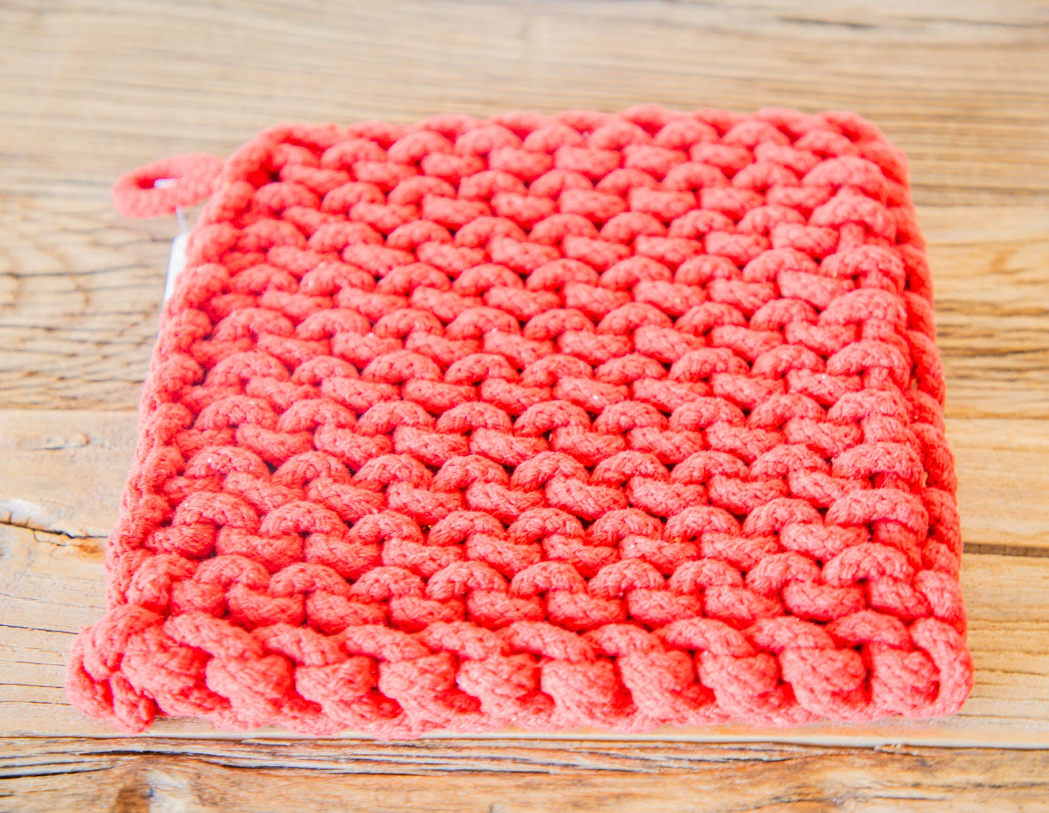 Christmas Crochet Pot Holder Set Red/Green