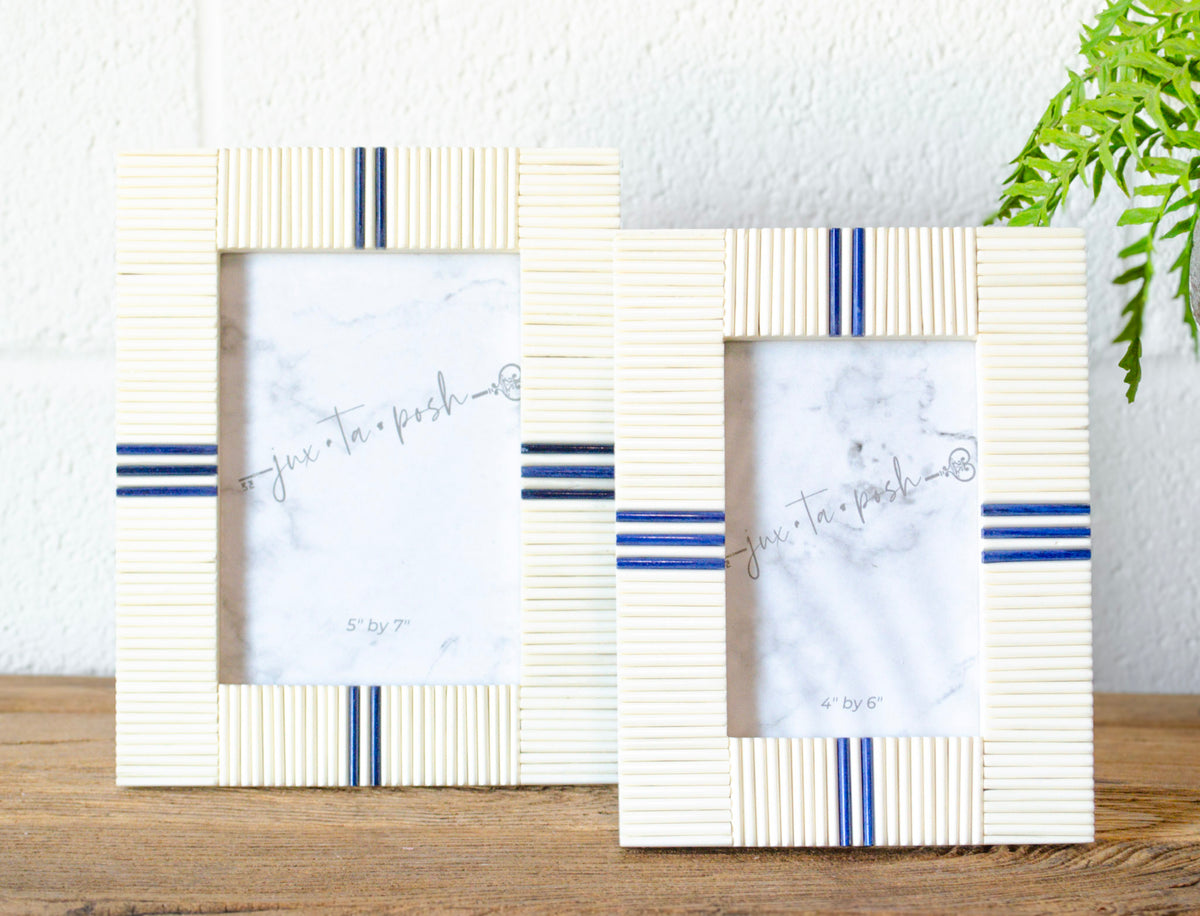 Balance White & Blue Bone Frame