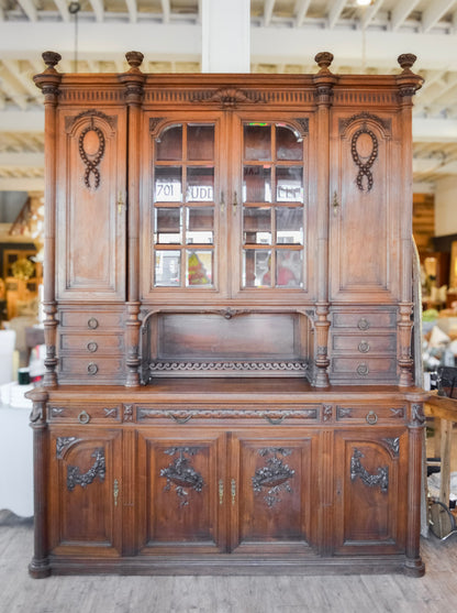 Grand Louis XVI Style Walnut Buffet