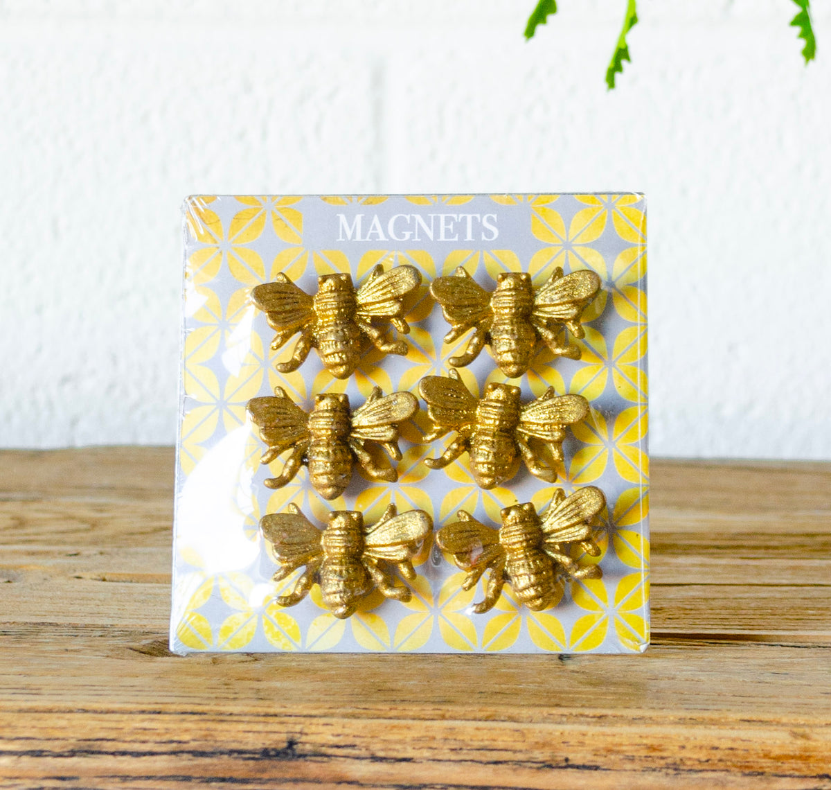 Pewter Bee Magnet Set