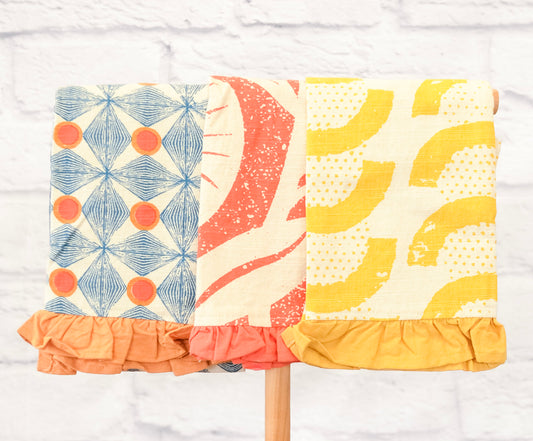 Bright Patterned Cotton Tea Towel