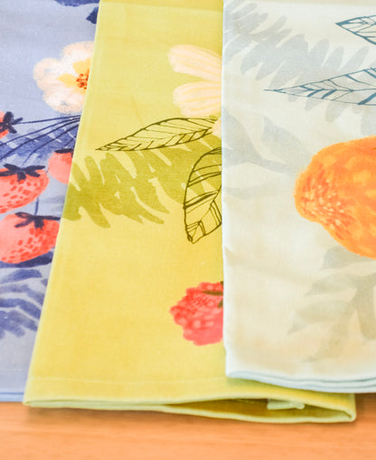 Flowers & Berries Dish Towel