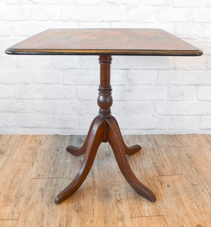 Tilt Top Pedestal Mahogany Table