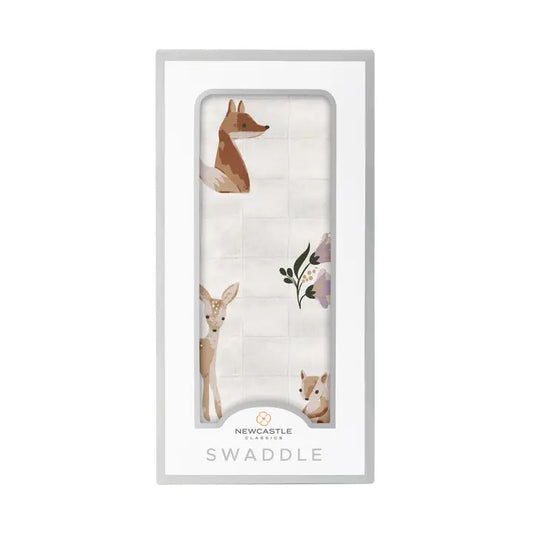 Sierra Fox and Deer Cotton Swaddle