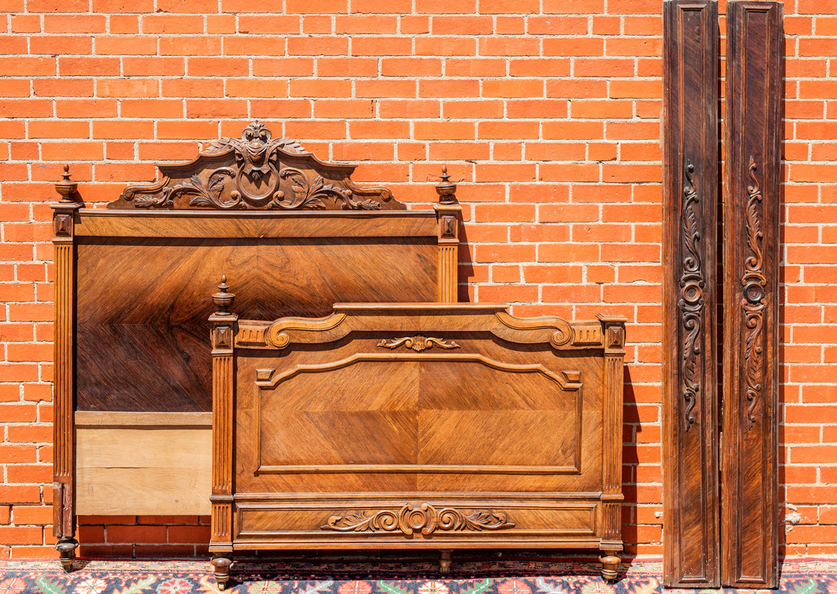 Henri II Style Rosewood Bed