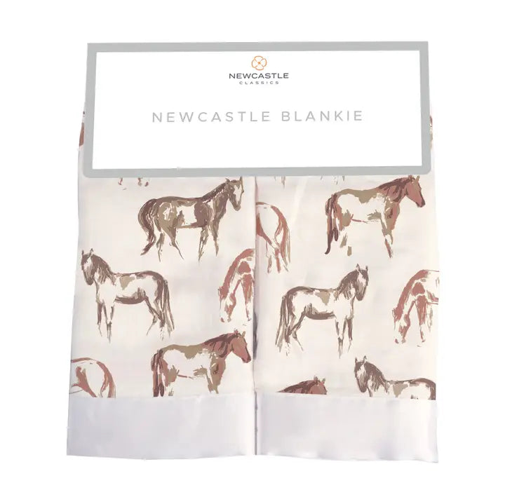 Wild Horse Bamboo Muslin Security Baby Blankie