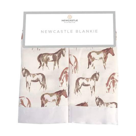 Wild Horse Bamboo Muslin Security Baby Blankie