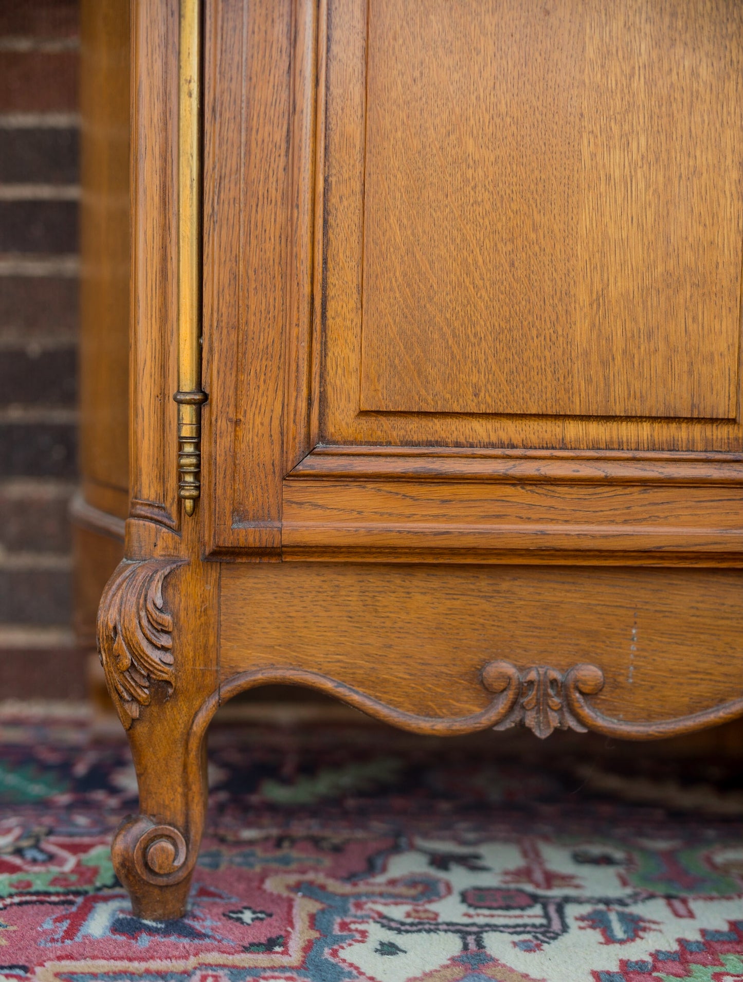 Louis XV Style Parquetry Top Oak Sideboard
