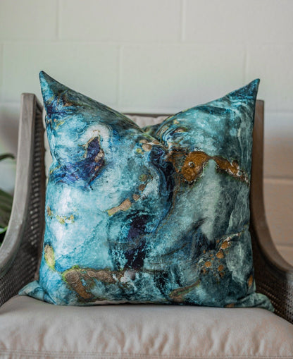 Massa Turquoise Accent Pillow