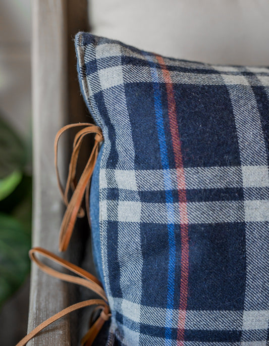 Flannel Plaid Lumbar Pillow