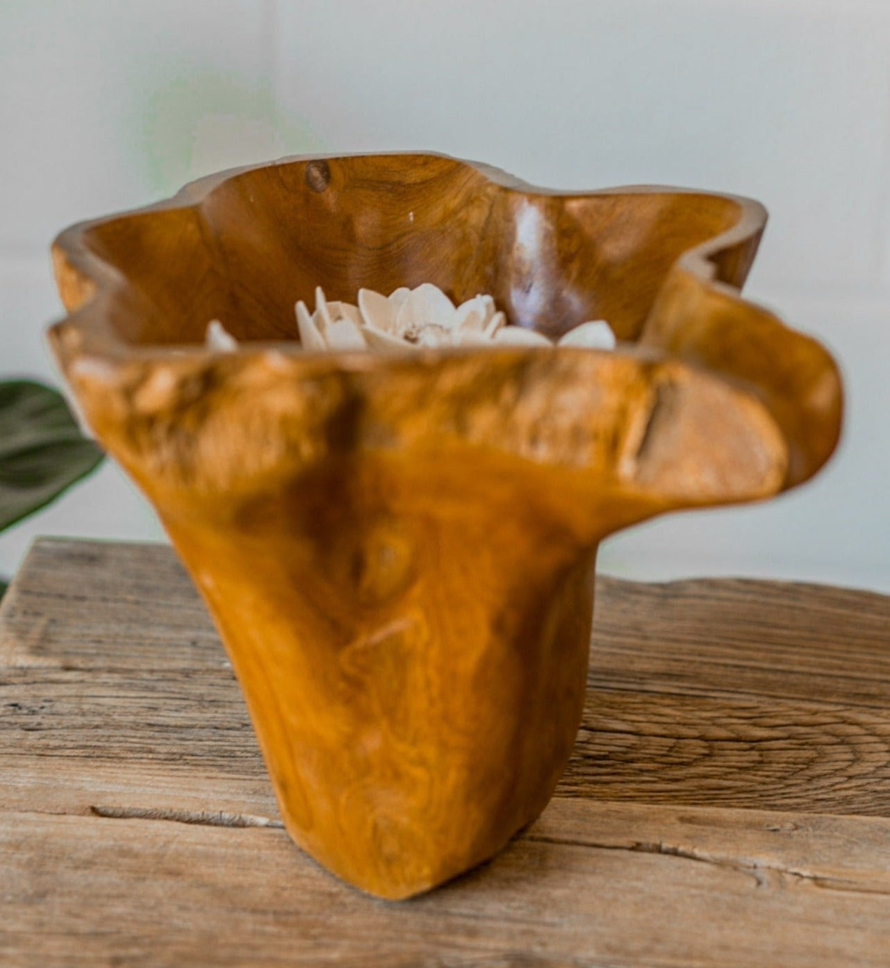 Organic Wood Vase