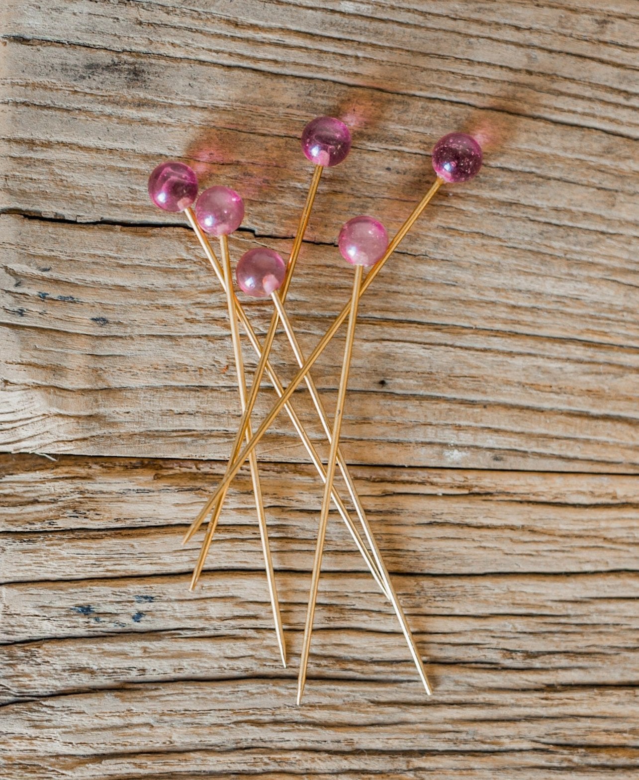 Mid-Century Glass Olive Picks