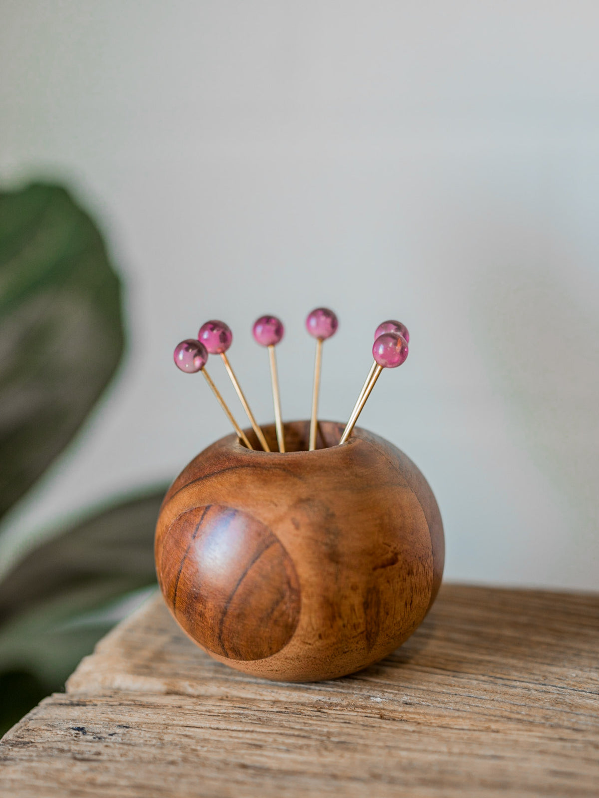 Delilah Round Acacia Wood Vessel