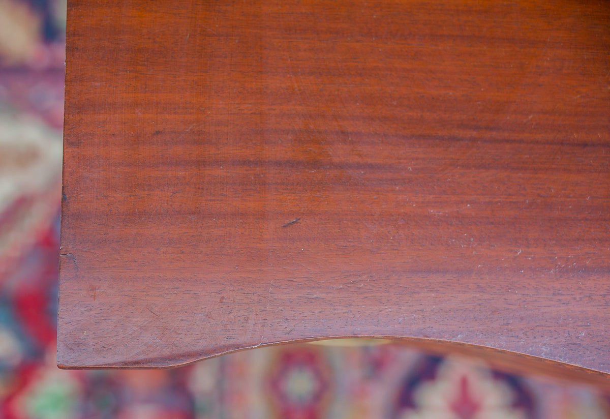 Federal Style Serpentine Front Mahogany Desk