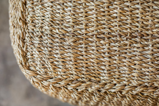 Square Seagrass Ottoman