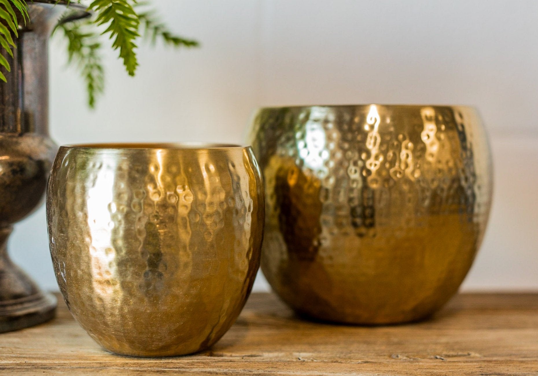 Vintage Brass Planter 11