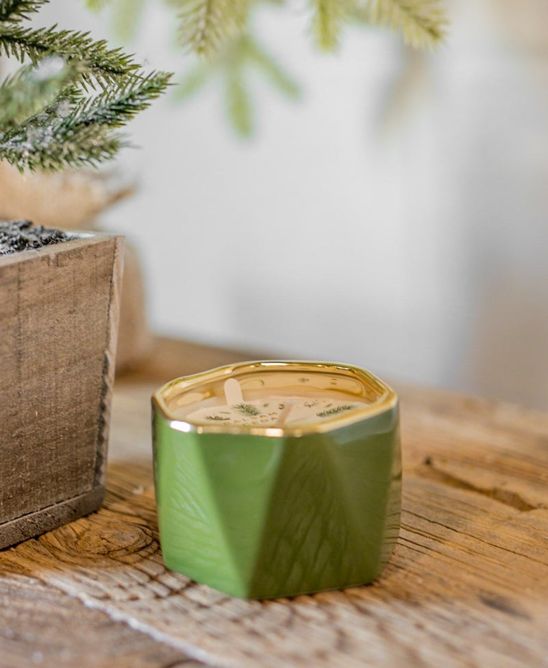 Holiday Electroplated Modern Candle