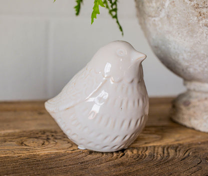 White Ceramic Bird