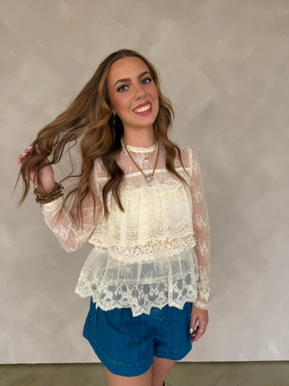 Woodrow Lace Top
