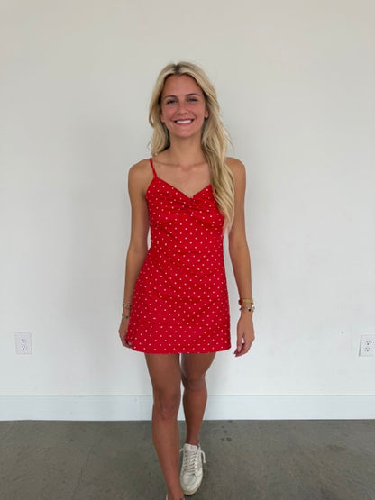 Cherry Mini Athletic Dress