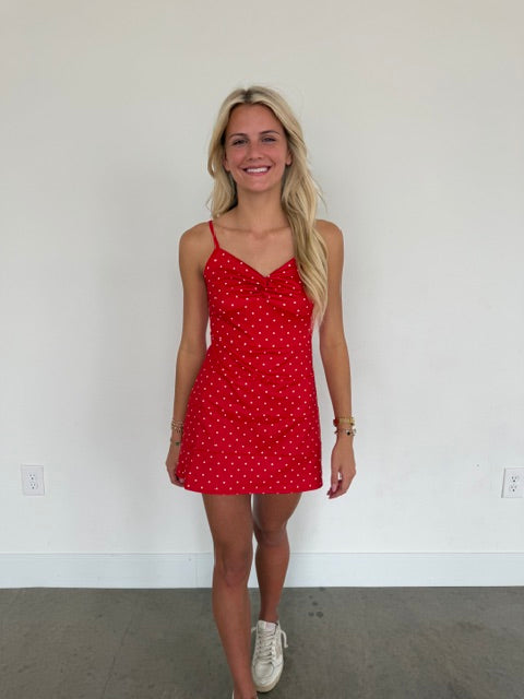 Cherry Mini Athletic Dress