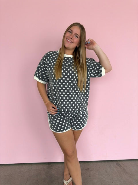 Lazy Day Polka Dot Set