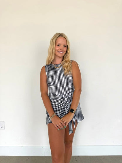 Girly Gingham Athletic Dress