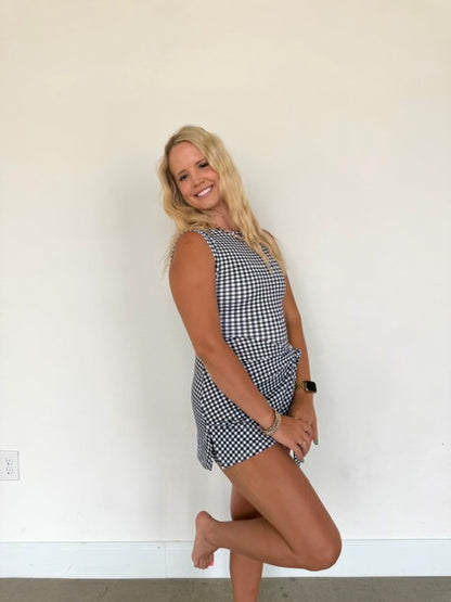 Girly Gingham Athletic Dress