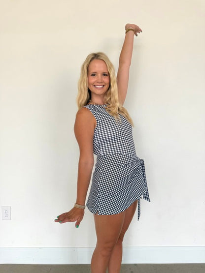 Girly Gingham Athletic Dress