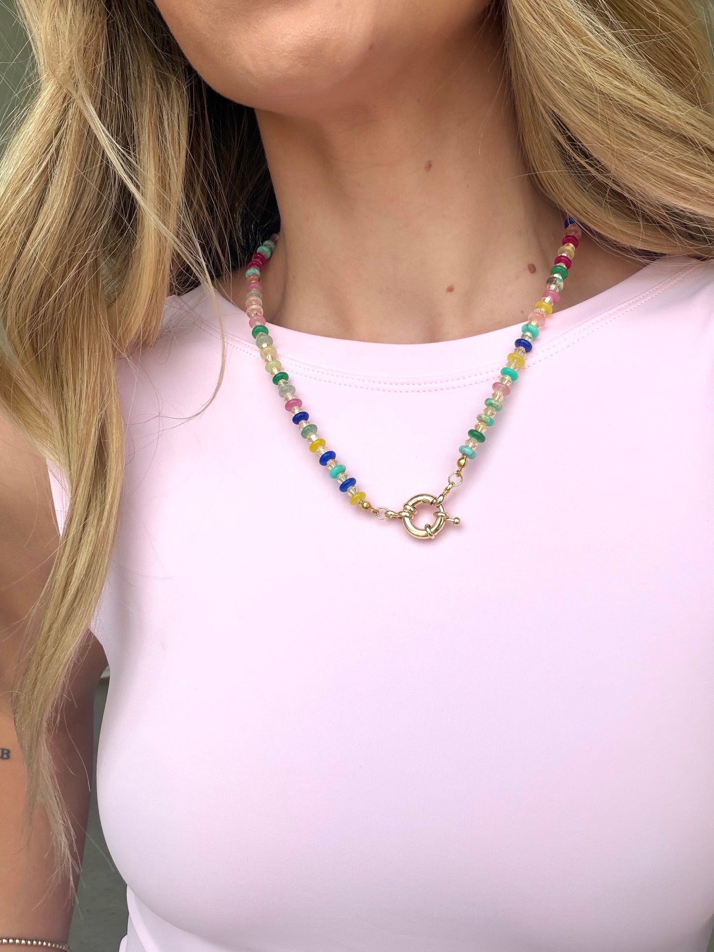 Sprinkle Pop Gemstone Necklace
