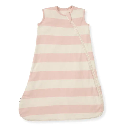 Rugby Stripe Beekeeper Wearable Baby Blanket - Pink Sand