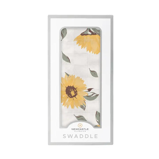 Sunflower Farm Bamboo Swaddle