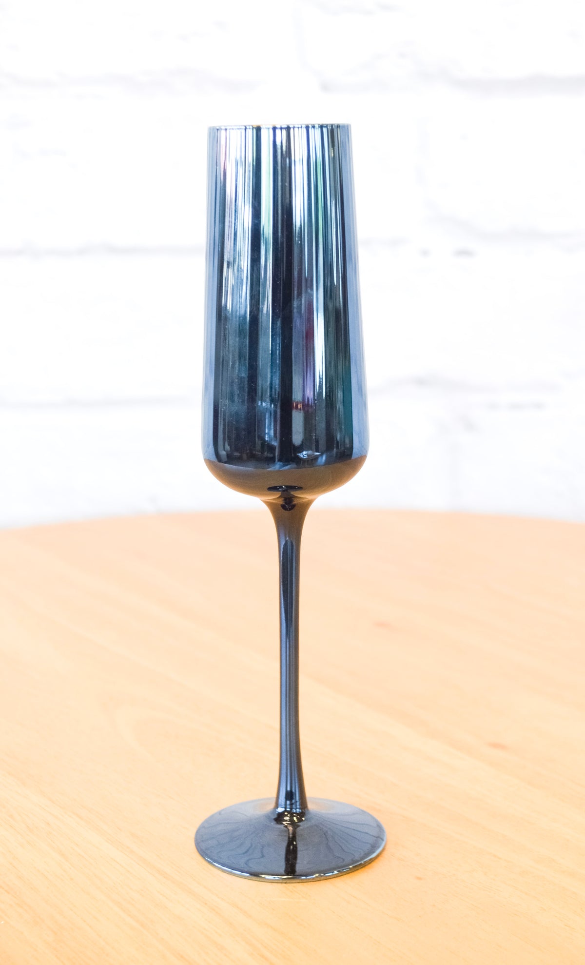 Colorful Fluted Chrome Drinkware