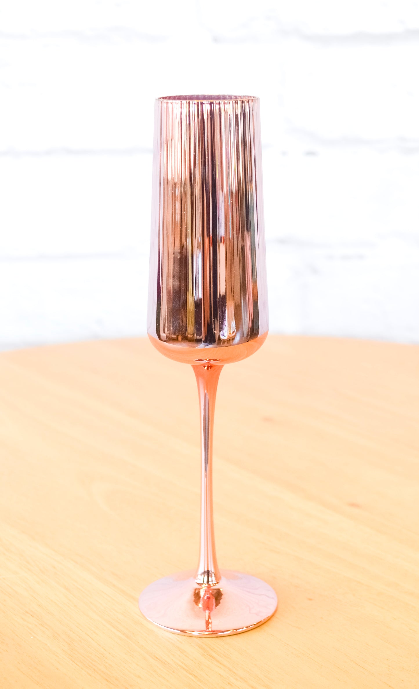 Colorful Fluted Chrome Drinkware