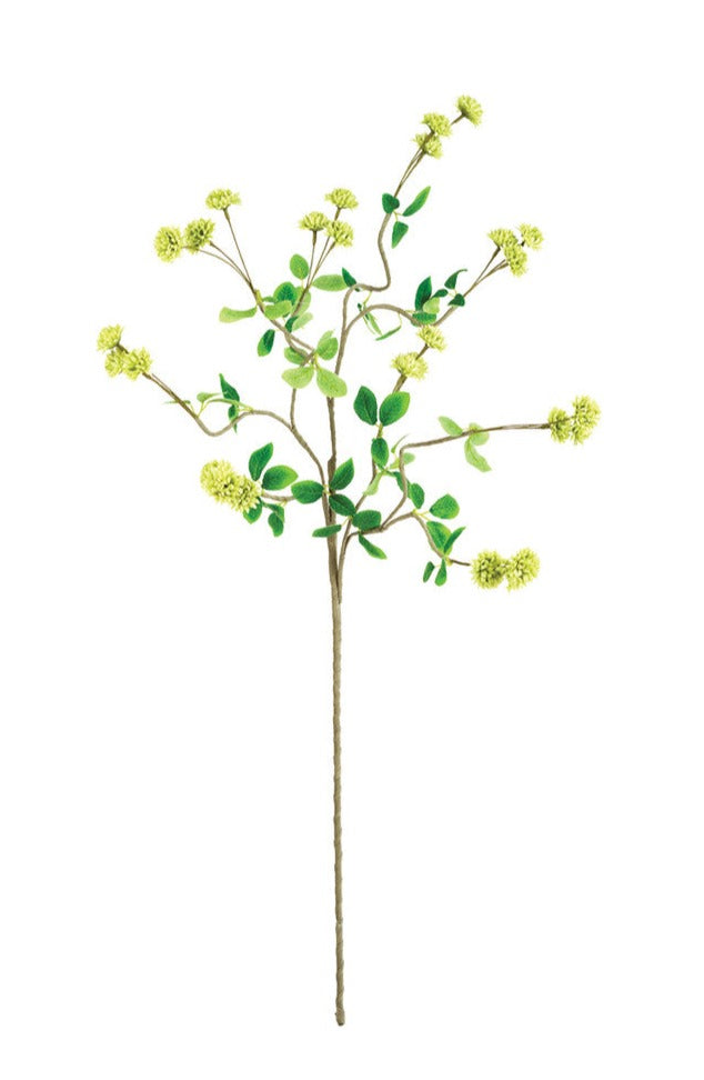 Faux Chartreuse Flowers Stem