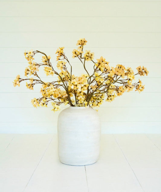 Faux Yellow Flower Branch
