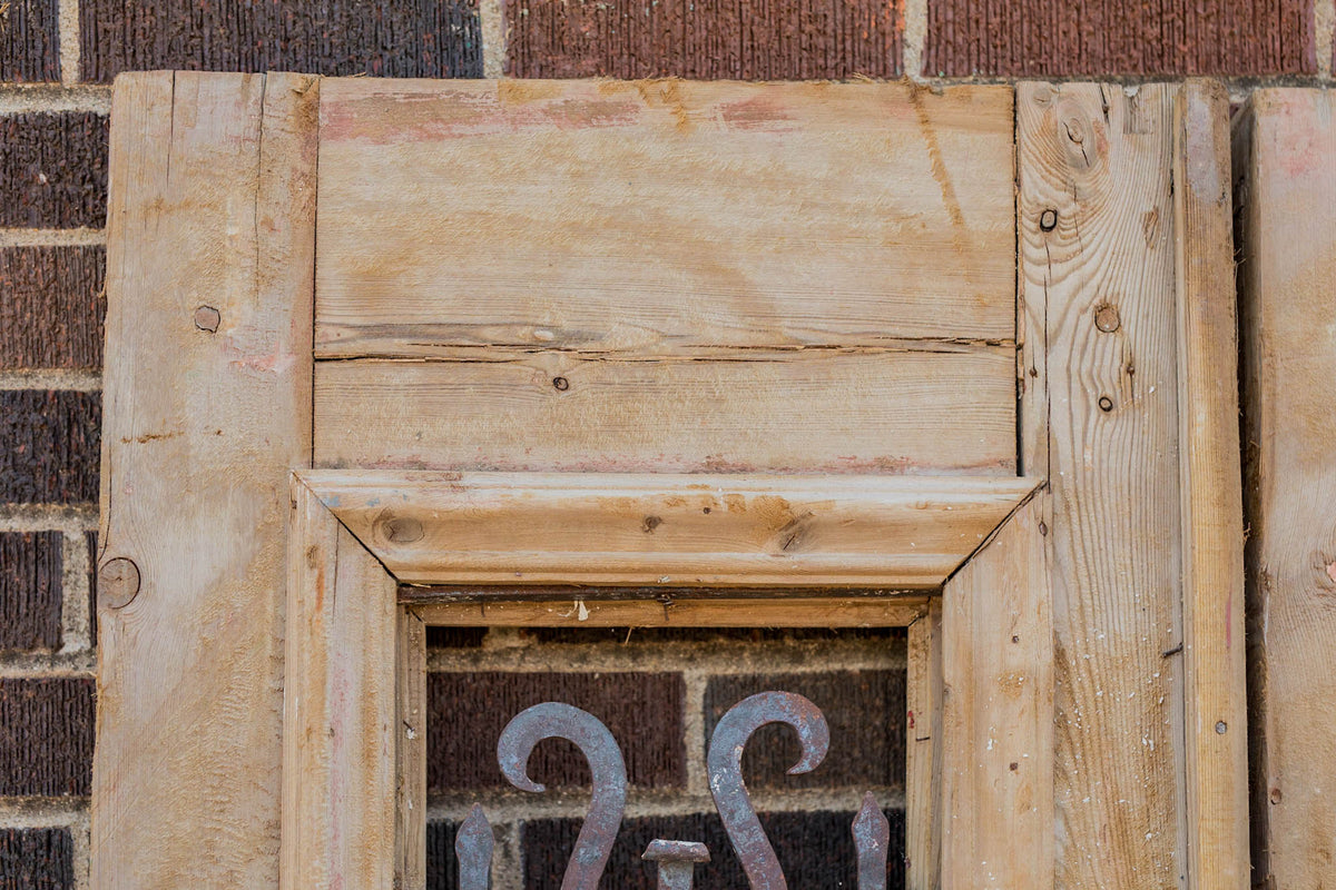 Ladi - Primitive Iron Inset Egyptian Wooden Doors