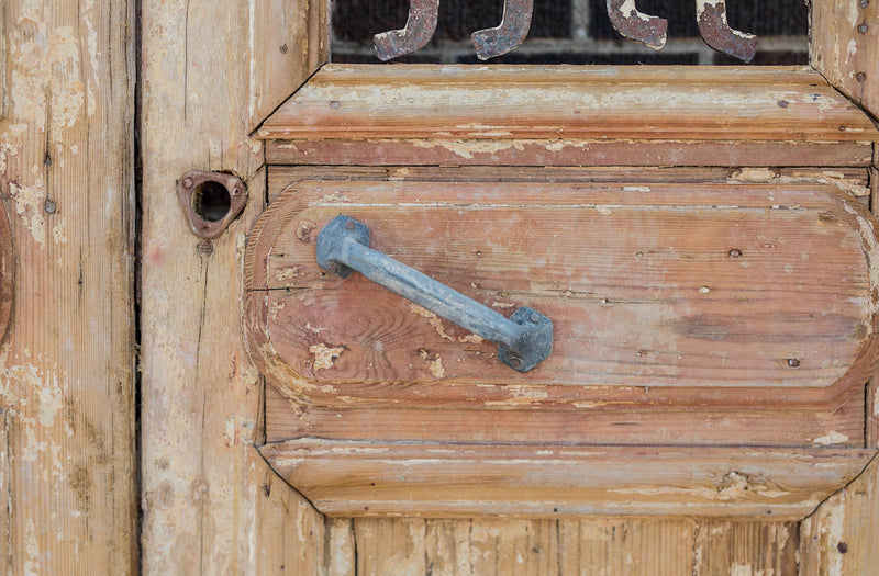 Fresco - Primitive Iron Inset Egyptian Wooden Doors