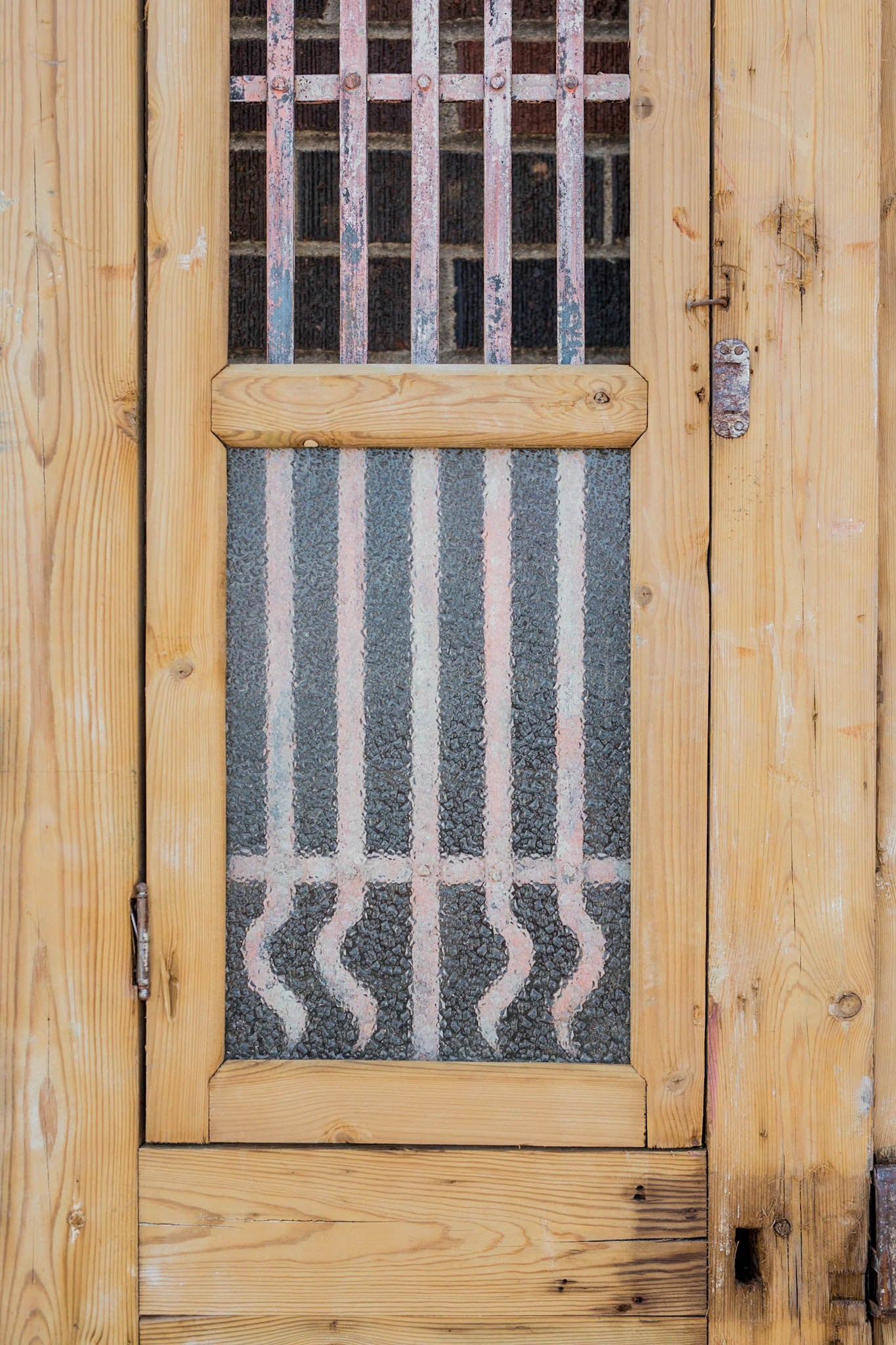 Lian - Primitive Iron Inset Egyptian Wooden Doors