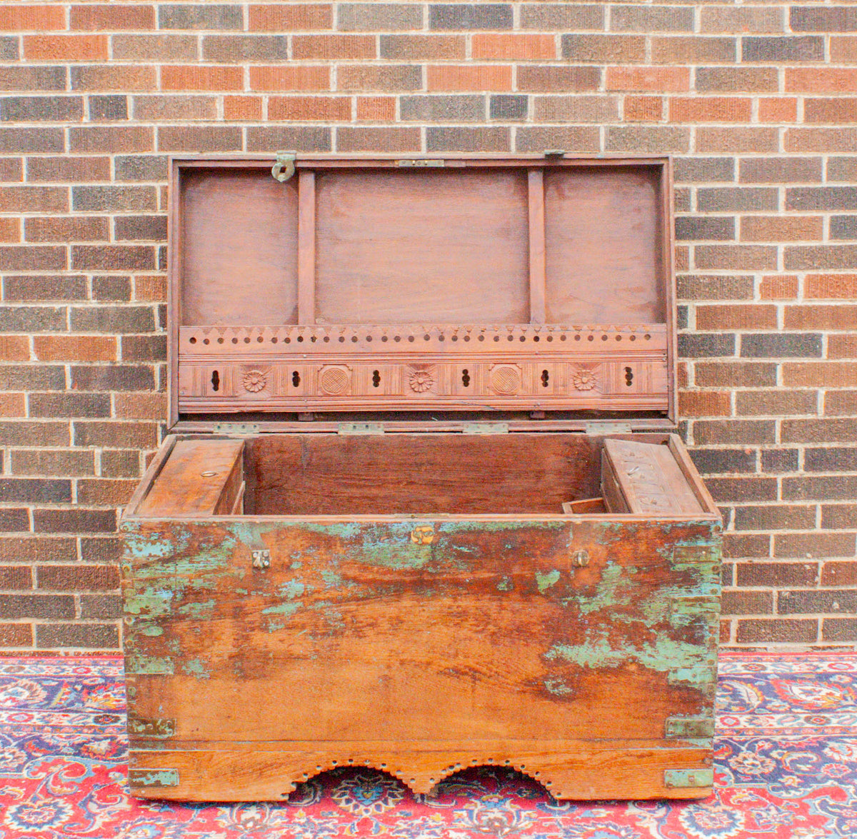 Antique Distressed Wooden Chest