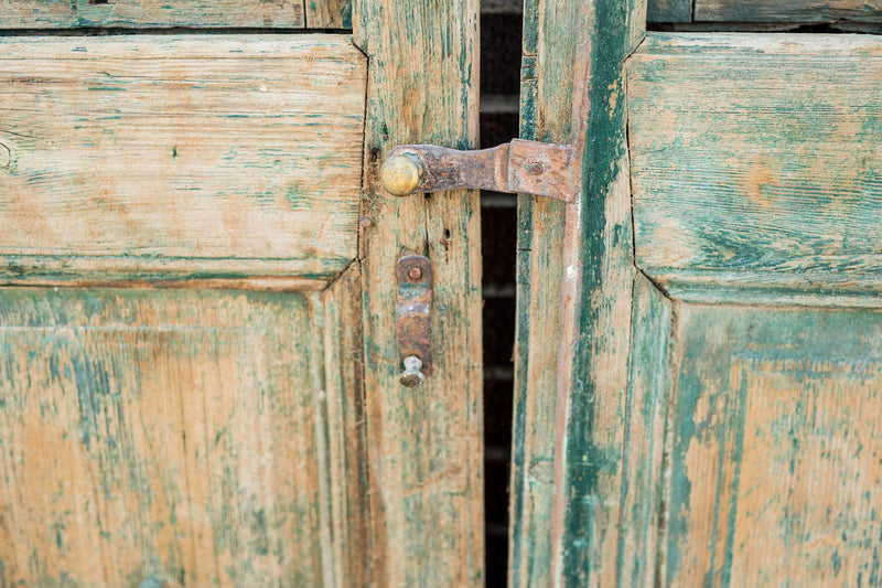 Shai - Primitive Egyptian Louvered Wooden Doors
