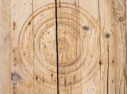 Romi - Primitive Iron Inset Egyptian Wooden Doors