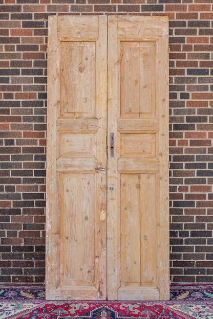 Anton - Primitive Egyptian Paneled Wooden Doors