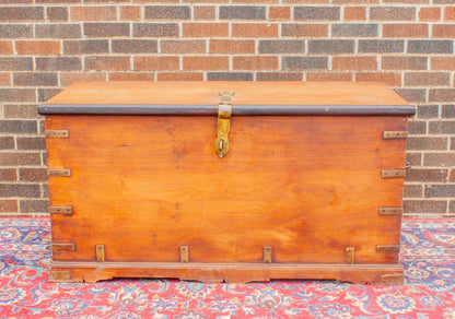 Antique Simple Wooden Chest