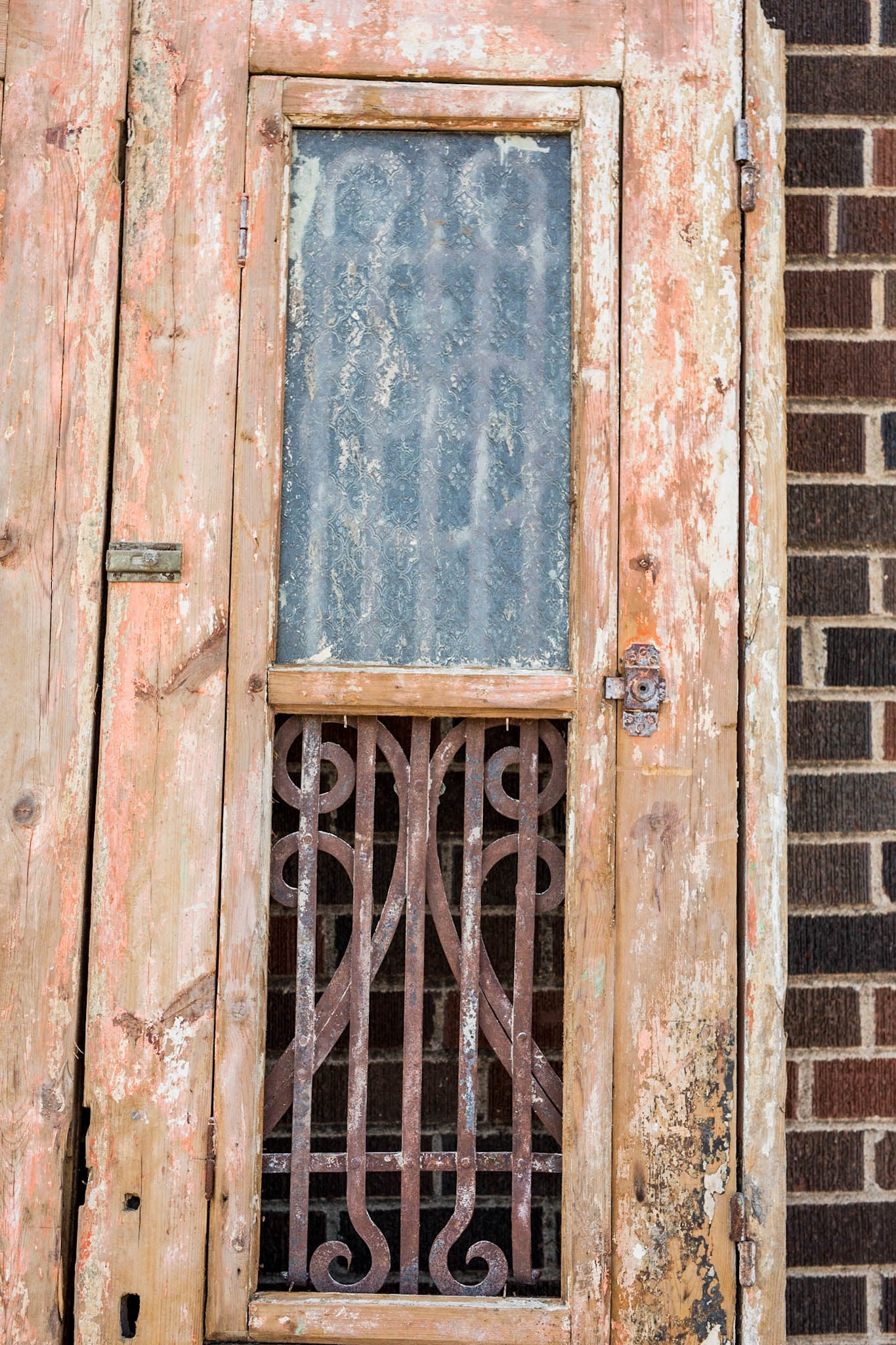 Omari - Primitive Iron Inset Egyptian Wooden Doors