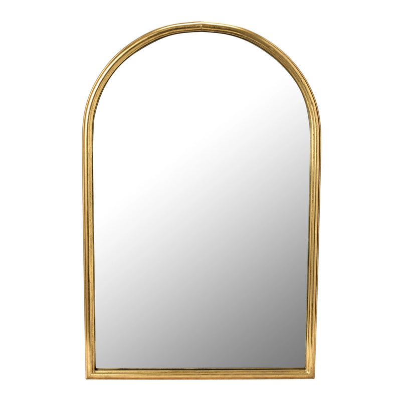 Large Gold Framed Arched Mirror