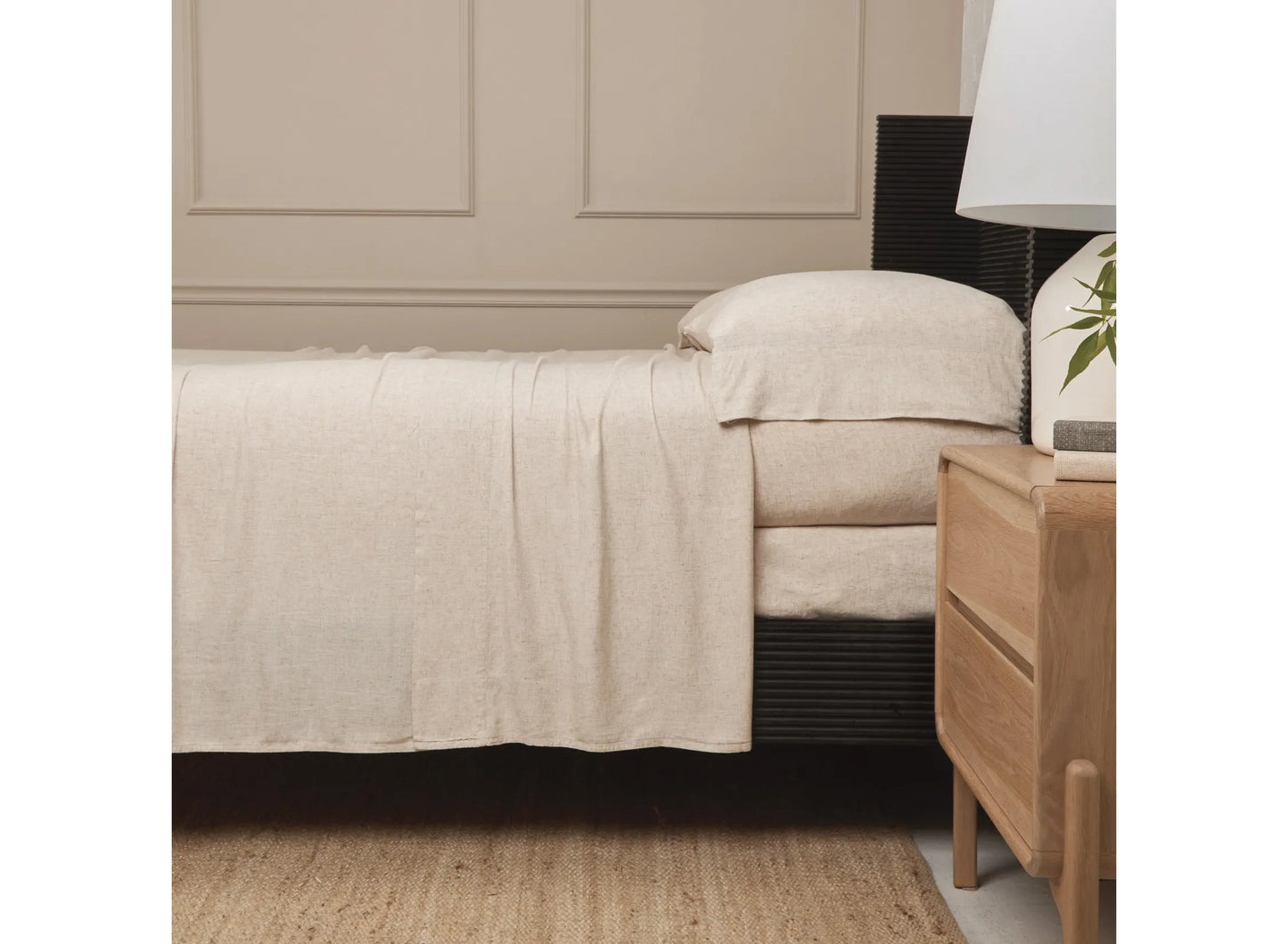 Bamboo Linen Sheet Set - Natural
